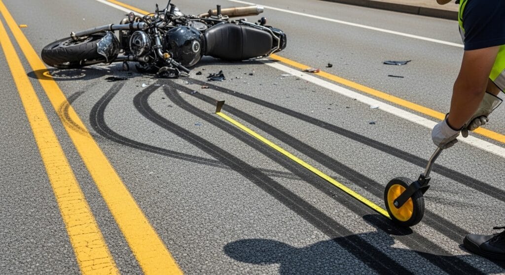 Accident reconstruction evidence in motorcycle speeding claim