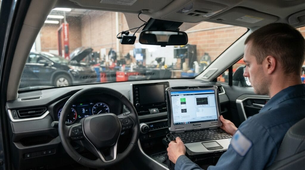 Aftermarket driver assistance device and software examined after a crash